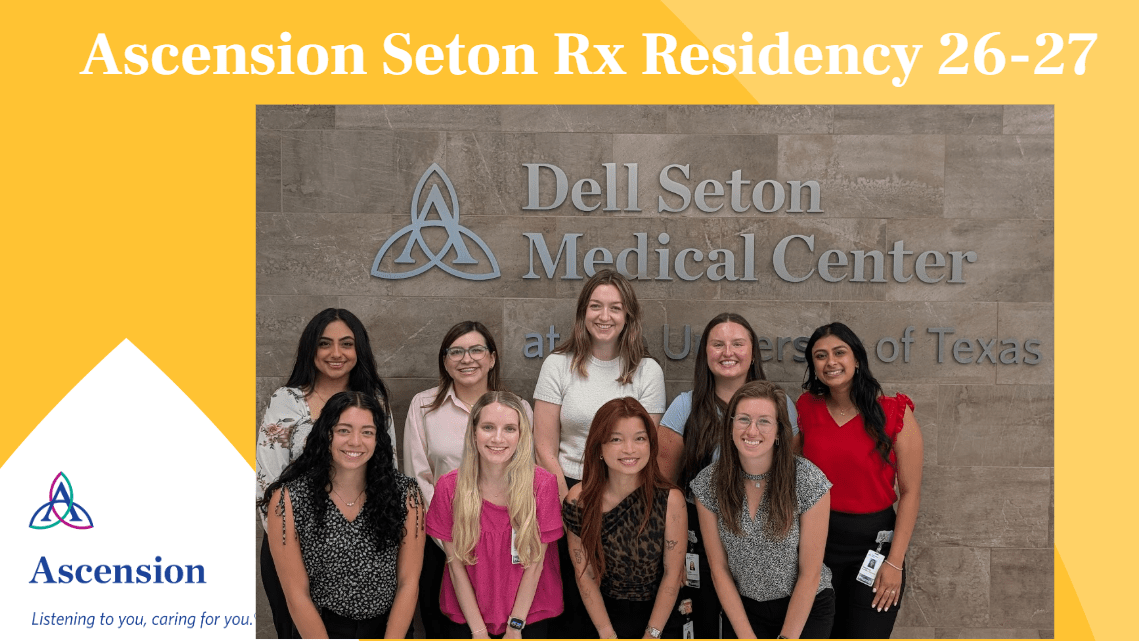 Ascension Seton Rx Residents for 2026-2027