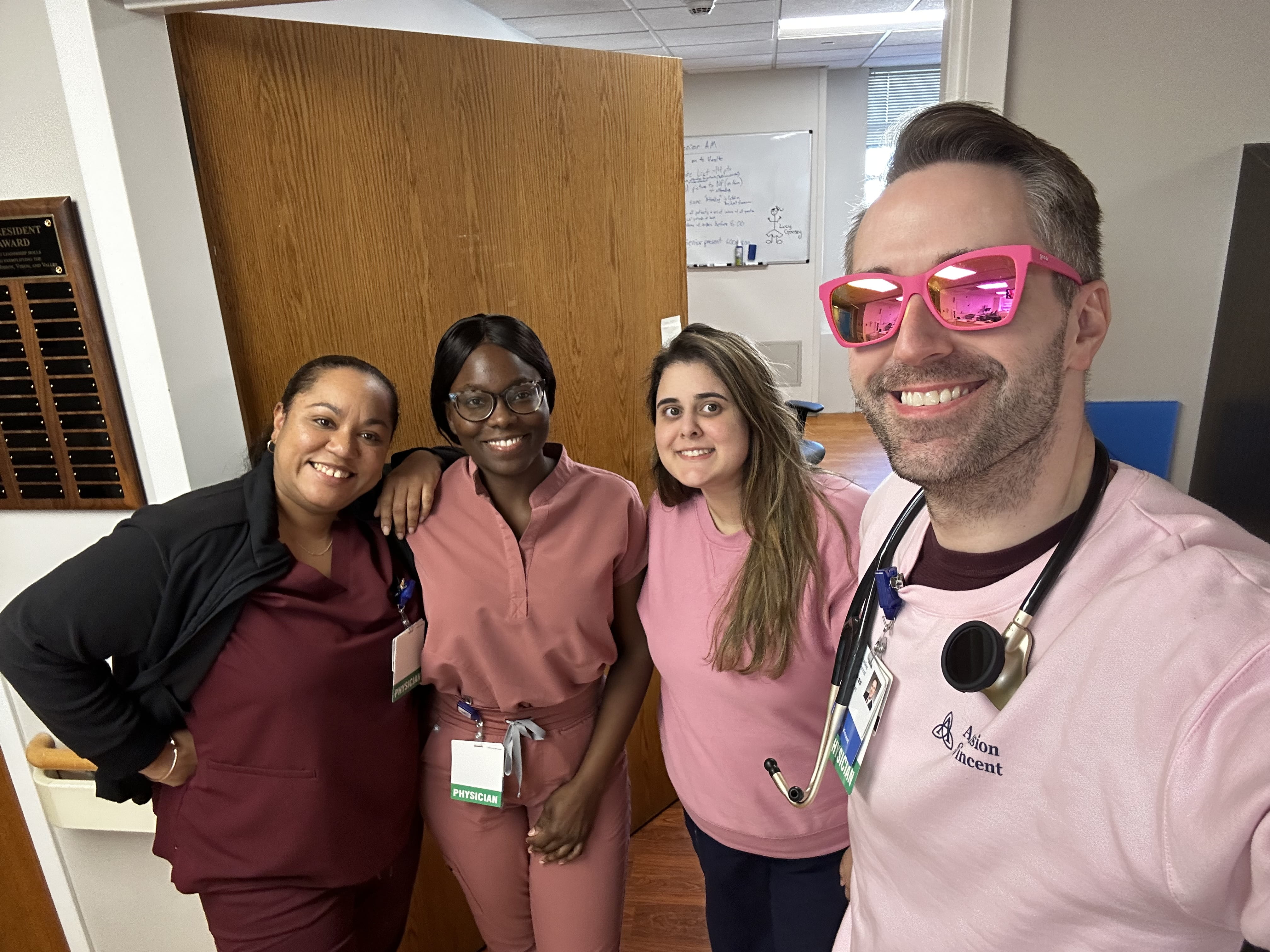 Dr. Martyn and the inpatient wards Pink Squad