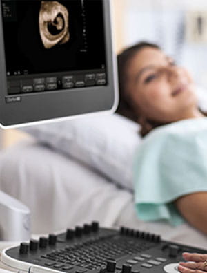 Ultrasound Image on Monitor