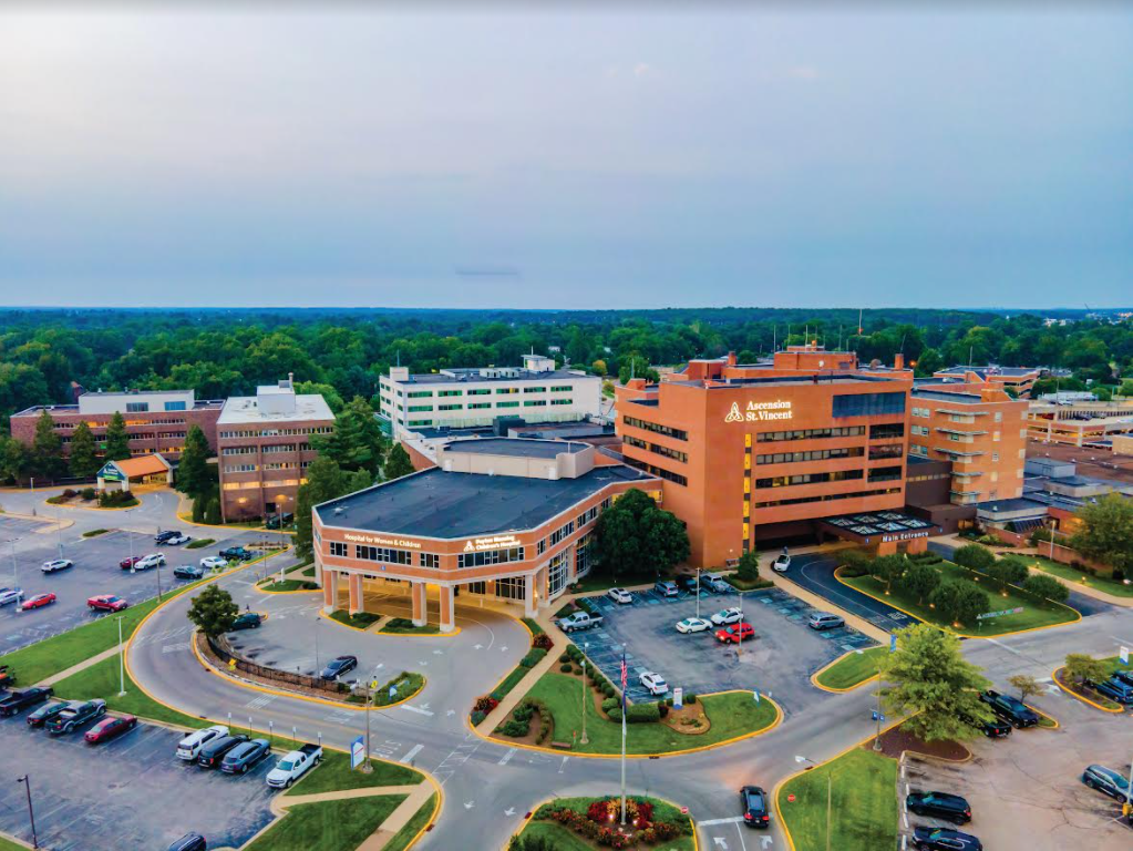 Drone view of St. Vincent Campus