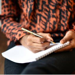 Woman writing