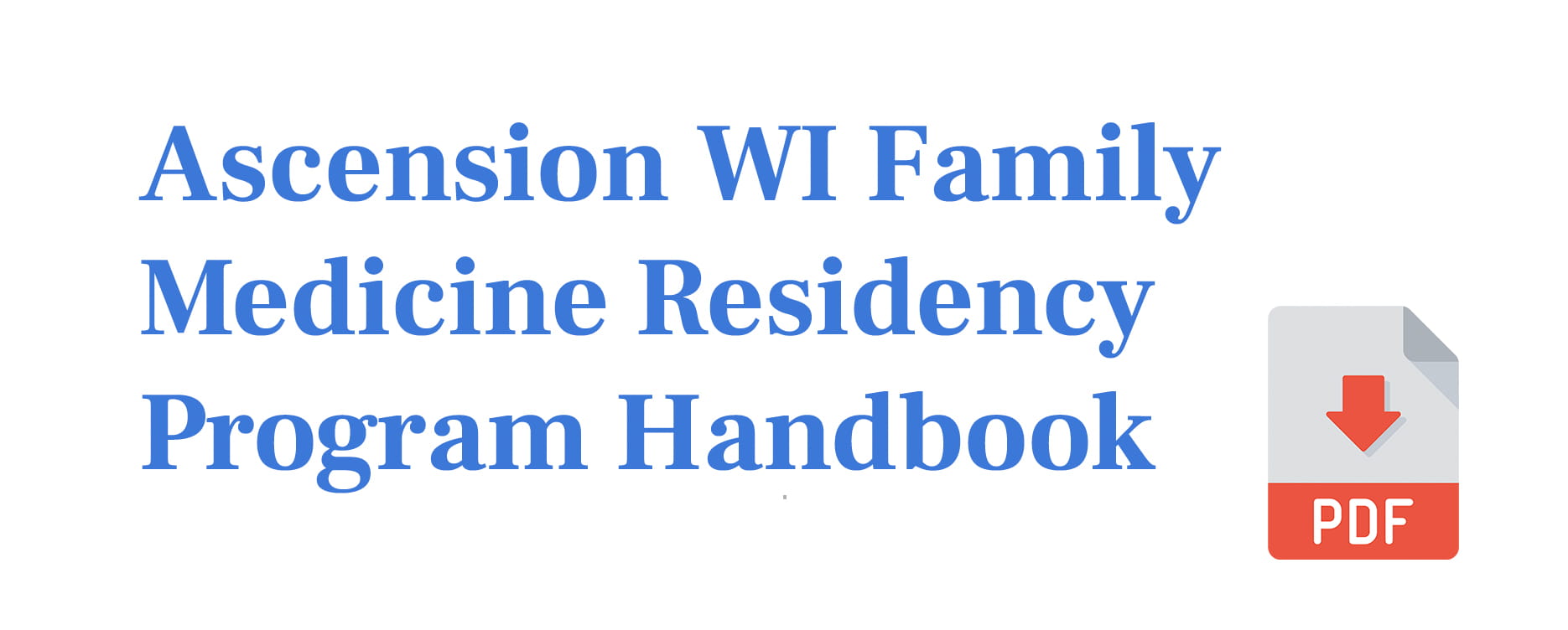 Residency Program Handbook pdf download